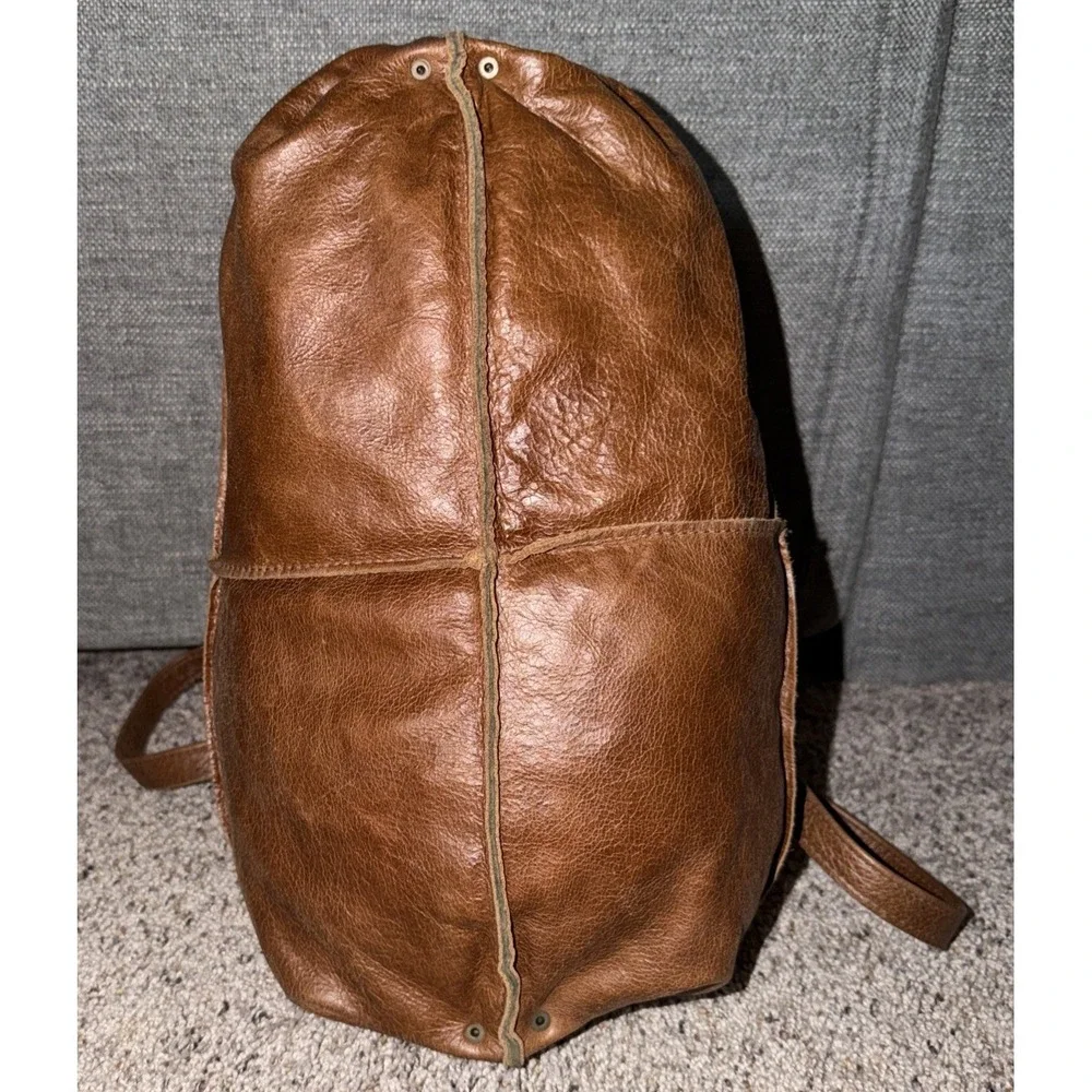 Robin Fogg Genuine Leather Slouch Hobo Tote Bag Brown Boho Shoulder Purse
